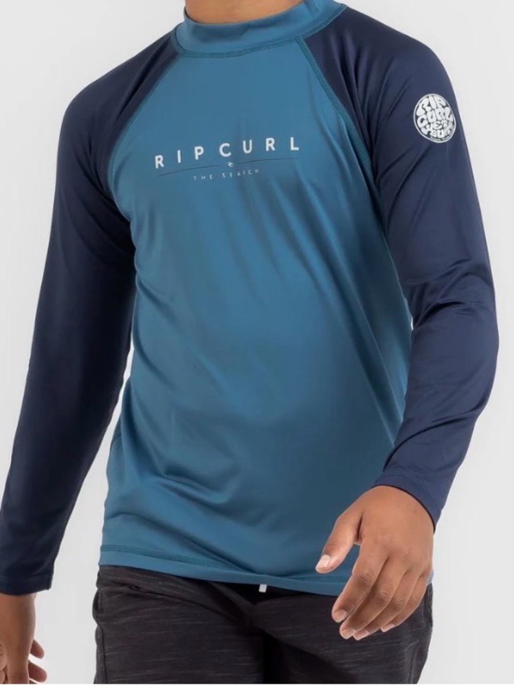 Rip Curl Boy's Shockwaves Long Sleeve Rashguard
